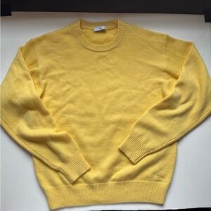 Aritzia TNA Cashmere Yellow Sweater Size S